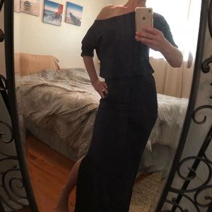 Very sexy off shoulder maxi dress